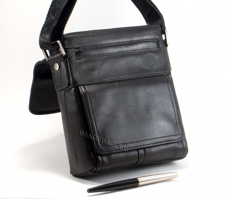 Черная мужская сумка-планшет IP Collection 3129-6.3