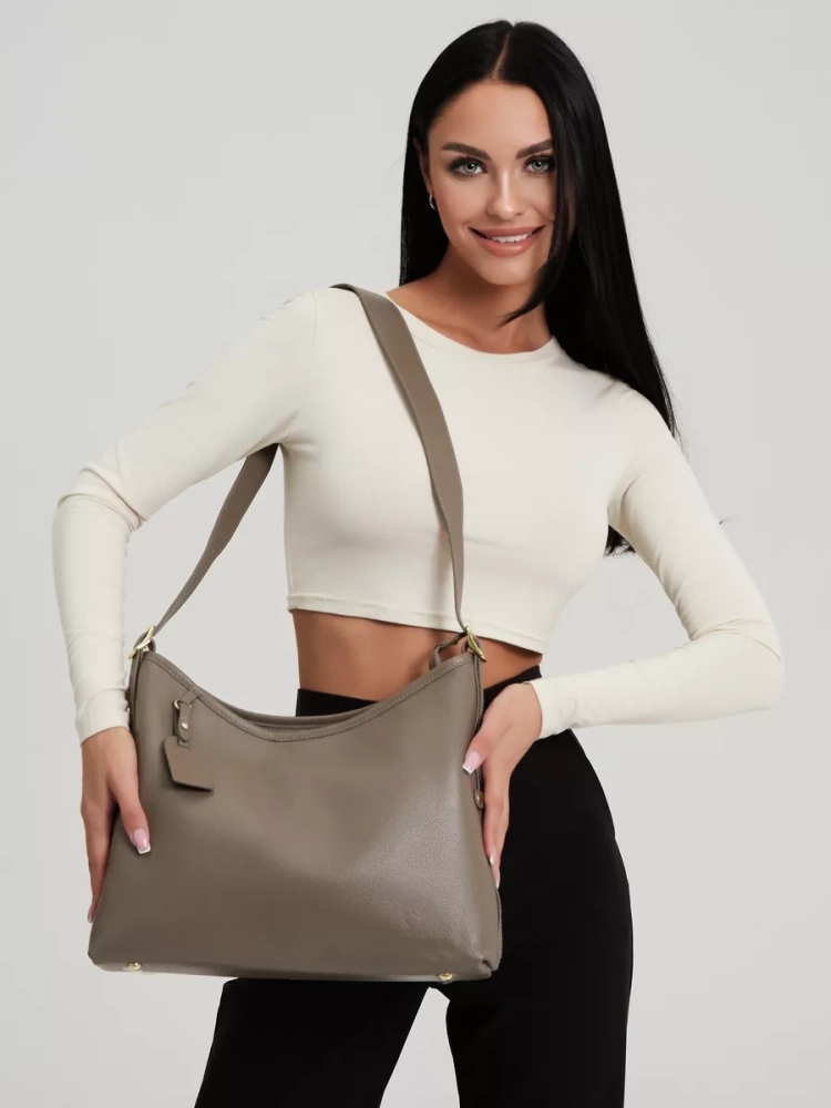 Сумка женская шоппер Paul Rayner grey 8214