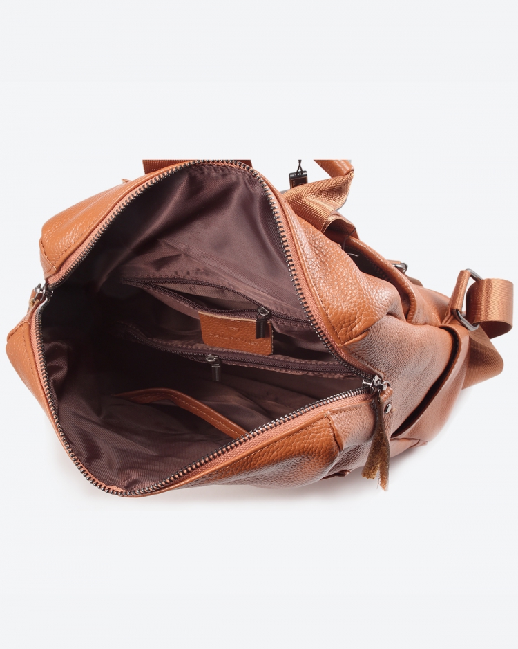 Городской женский рюкзак коричневый Paul Rayner Carol 1071