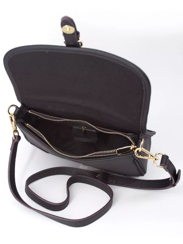 Женская кожаная сумка Paul Rayner black 6333