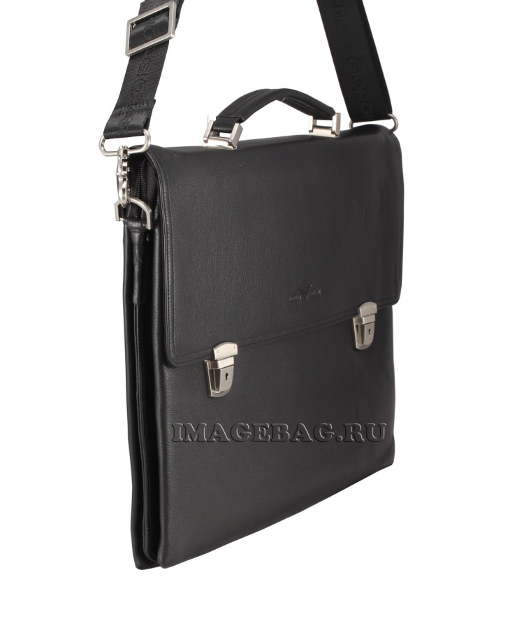 Элегантный мужской кожаный портфель Giorgio Armani 5000-1