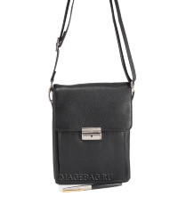 Armani (Армани) компактная мужская сумка из натуральной кожи 