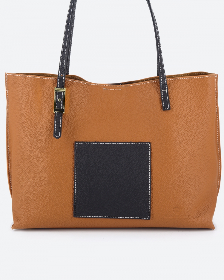 Женская сумка шоппер Paul Rayner Liza brown