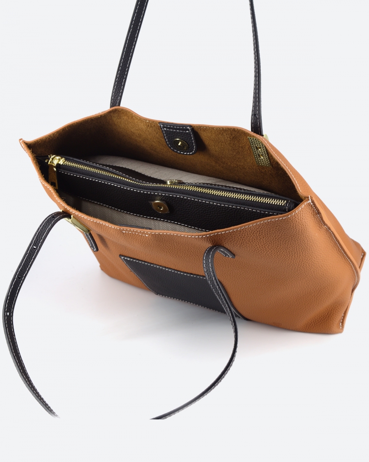 Женская сумка шоппер Paul Rayner Liza brown