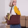 Сумка женская шоппер Paul Rayner burgundy 3188