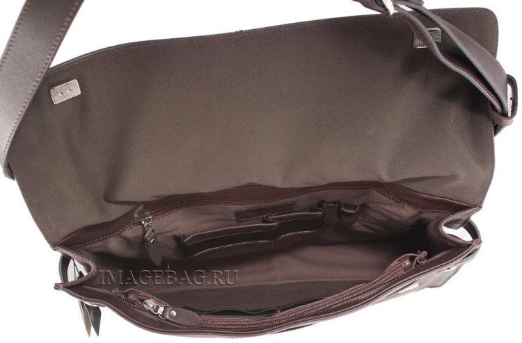 Деловая сумка коричневая IP Collection 2016-5-87.3.