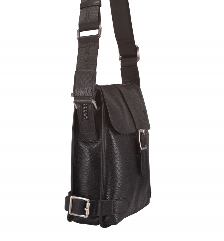 Сумка мужская из кожи под рептилию  00311772-412 