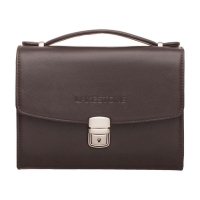 Элегантная коричневая барсетка мужская Evans Brown