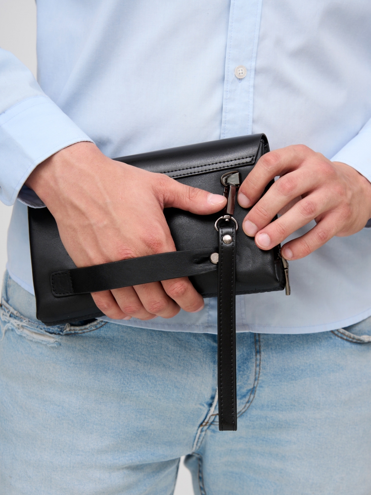 Элегантный мужской клатч из кожи под рептилию Paul Rayner 0351505-1