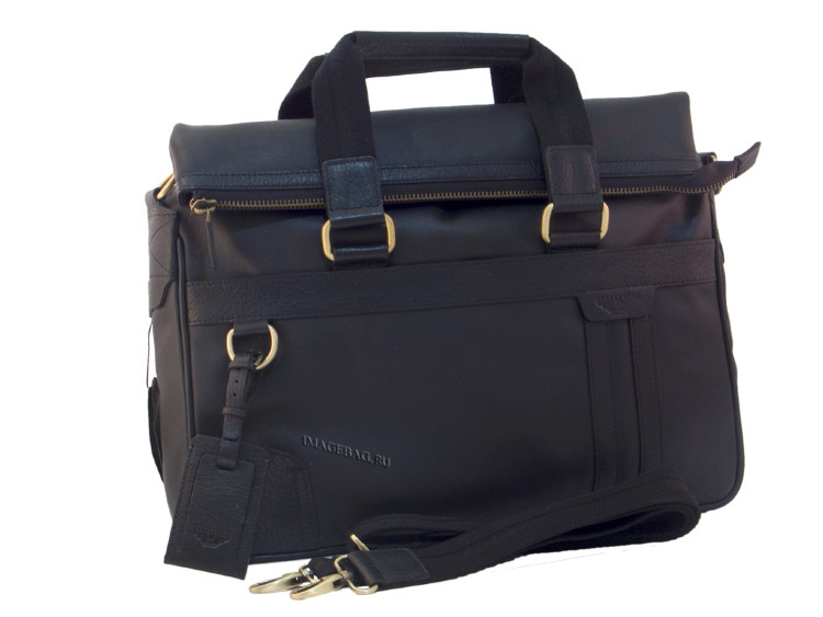 Объемный деловой портфель кожаный IP Collection1947-5-51