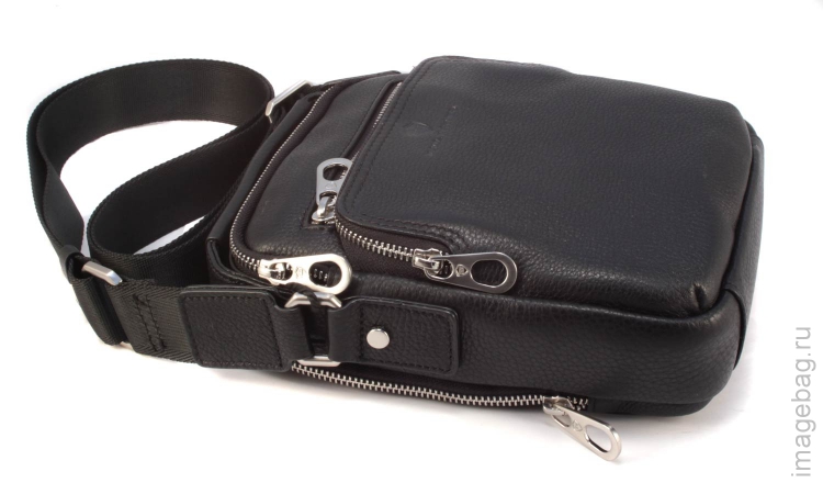 Черная кожаная сумка Paul Rayner 00303Q1-007_7236