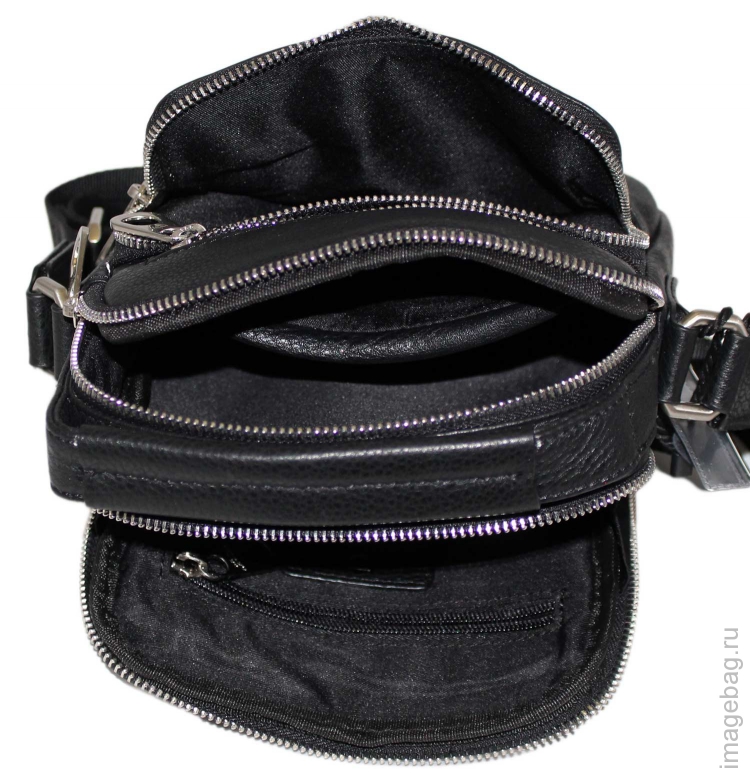 Черная кожаная сумка Paul Rayner 00303Q1-007_7254