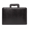 Папка для документов кожаная Elton Black Caiman