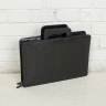 Папка для документов кожаная Elton Black Caiman