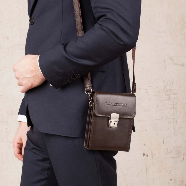 Коричневая сумка на пояс Tormarton Brown