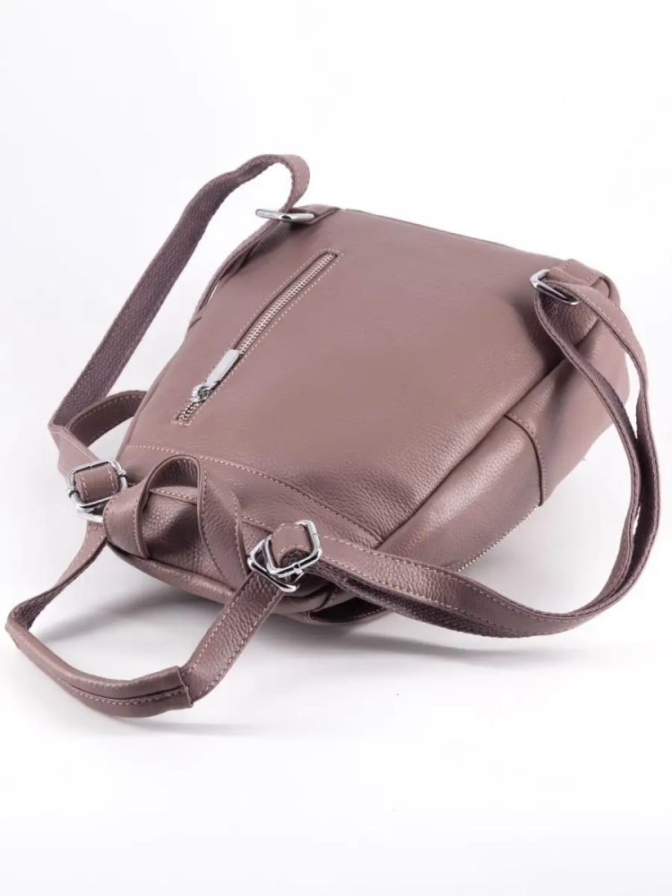 Рюкзак женский кожаный Paul Rayner розовый 1031