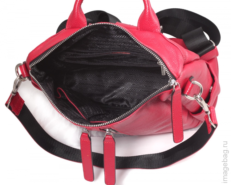 Женский рюкзак кожаный P.R. Grace red_8197