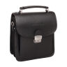 Небольшой мужской кожаный портфель Bishop Black