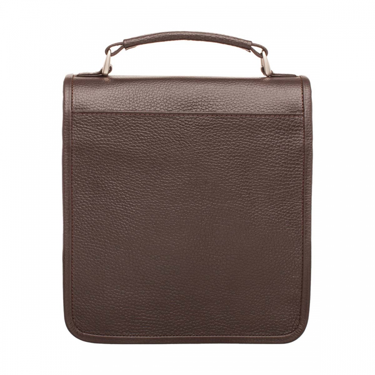 Компактный коричневый мужской портфель Bishop Brown
