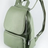 Женский кожаный городской рюкзак PR фисташковый 1029