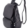 Женский кожаный городской рюкзак PR черный 1029