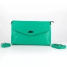 Клатч женский кожаный мятный 8819