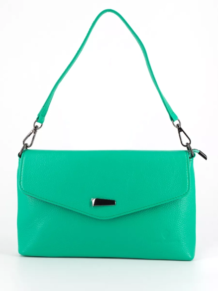 Клатч женский кожаный мятный 8819