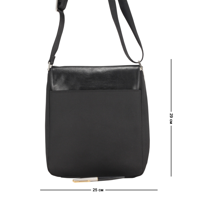  Комбинированая сумка с наплечным ремнем Giorgio Armani_32670_8539