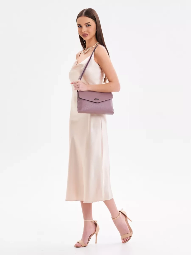 Клатч женский кожаный розовый 8819