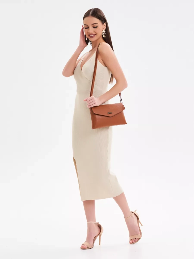 Клатч женский кожаный коричневый 8819