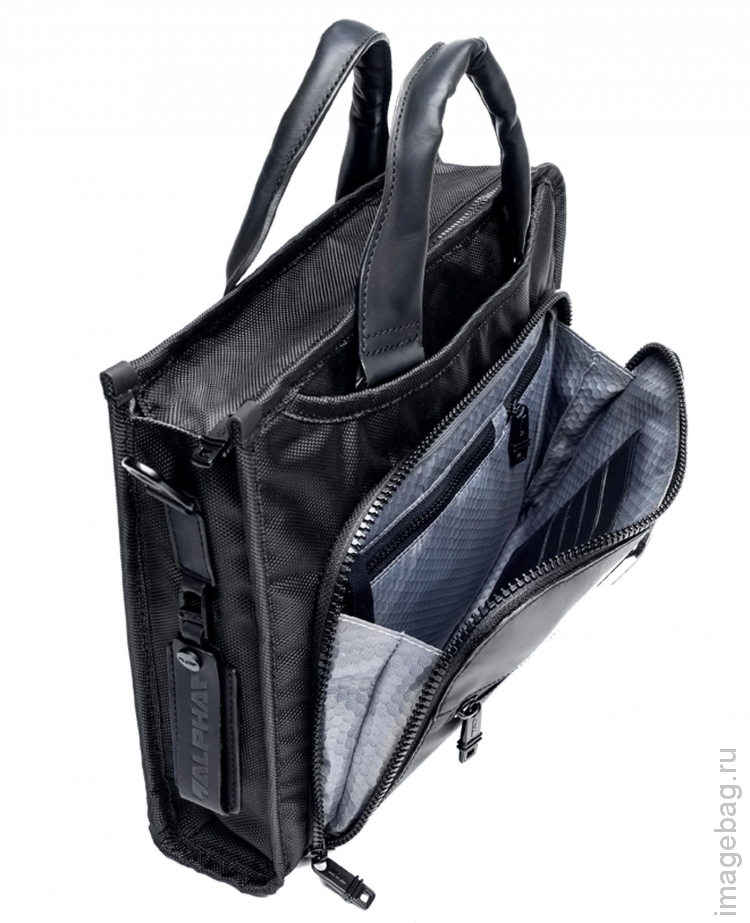 ALPHA X02 black Деловая сумка черная-6