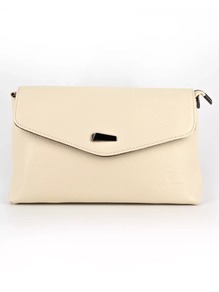 Клатч женский кожаный белый 8819