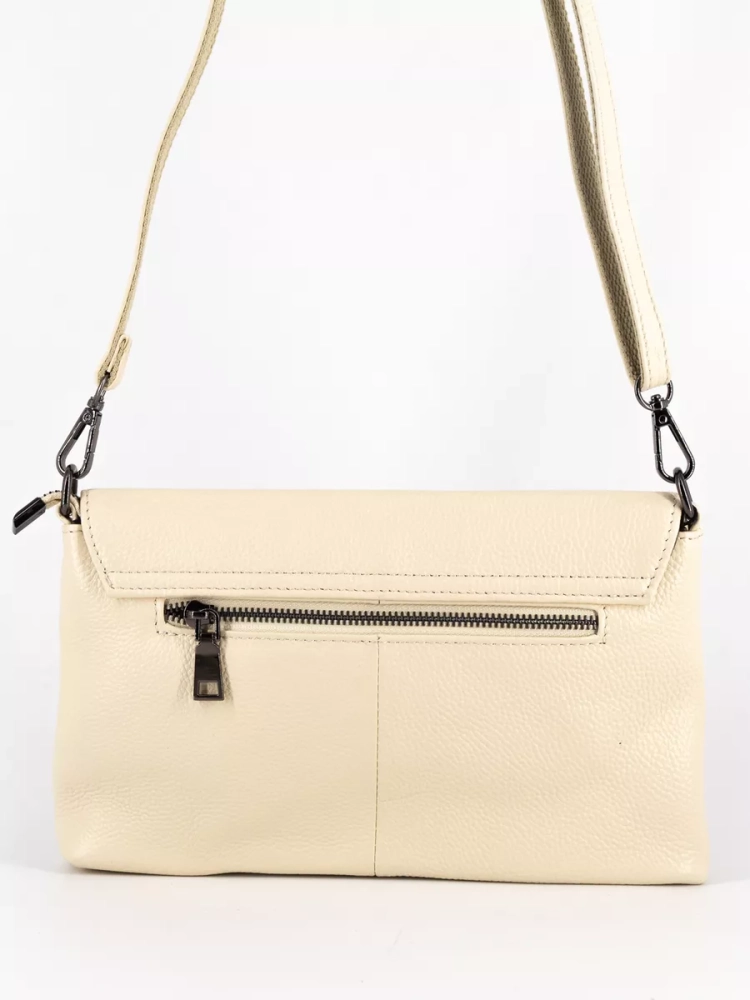 Клатч женский кожаный белый 8819